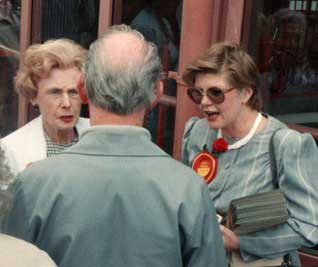 Campaigning with Barbara Castle 1989